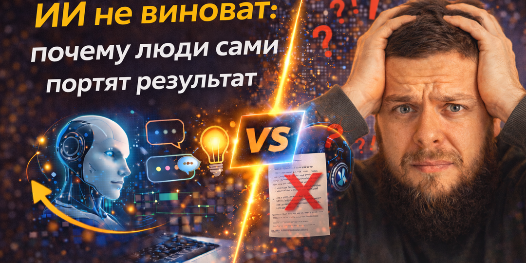 ИИ не виноват: почему люди сами портят результат