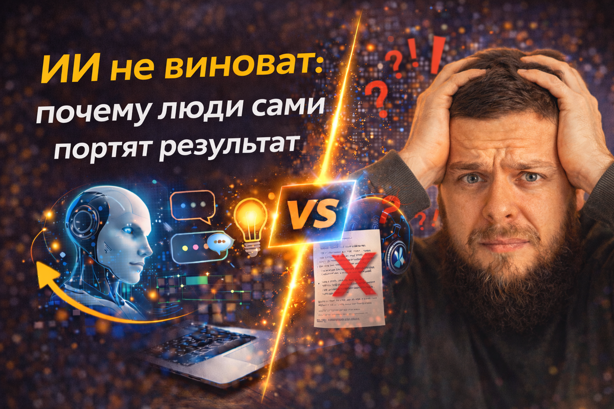 ИИ не виноват: почему люди сами портят результат