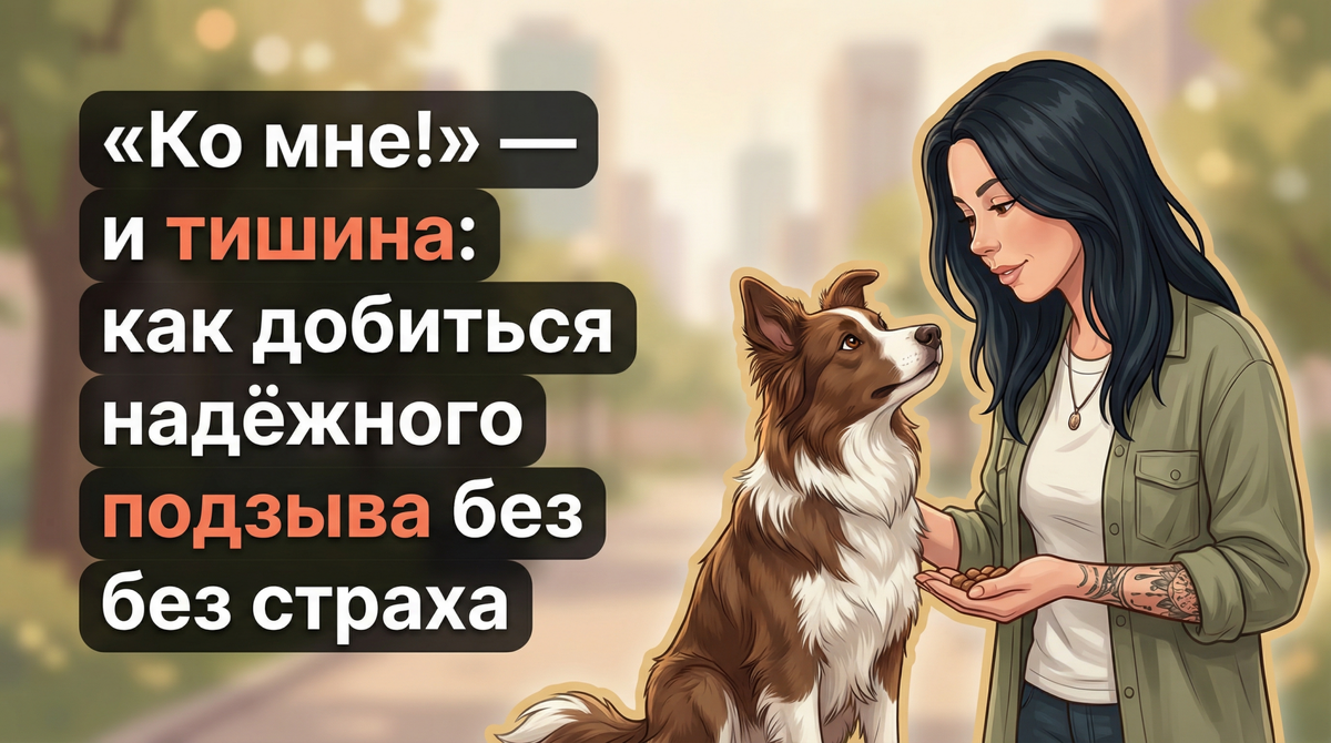    Как сделать подзыв собаки надёжным и спокойным без наказаний и страха. Анна Марковская