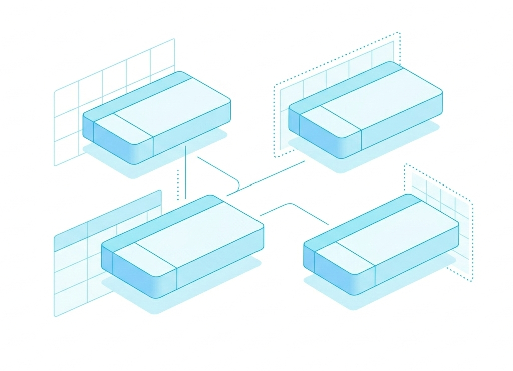 Данные живут порознь