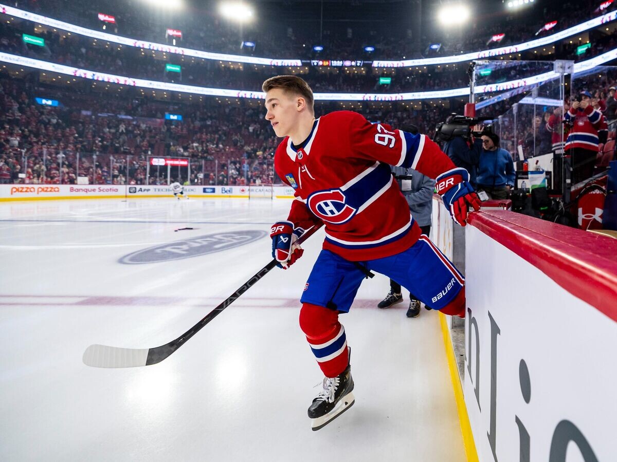    Хоккеист "Монреаль Канадиенс" Иван Демидов | © Фото : x.com/nhl