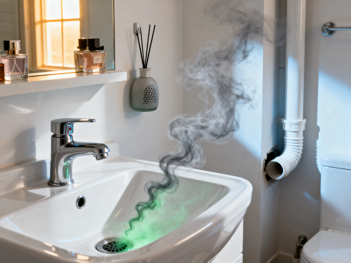 Красота обманчива. Даже в идеальной ванне может поселиться запах, если канализация не дышит. Ищем причину, а не маскируем следствие.