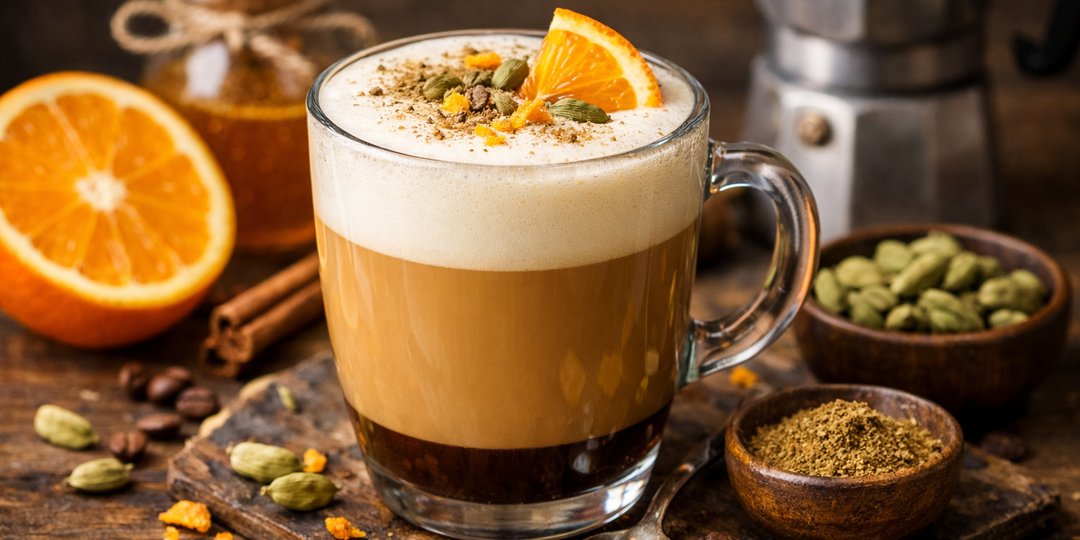 Апельсиновый латте с кардамоном: ароматный кофе, который легко приготовить дома
