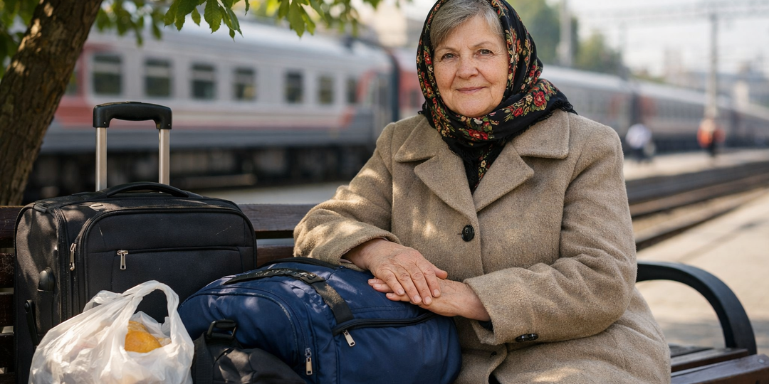 Забыли маму на вокзале