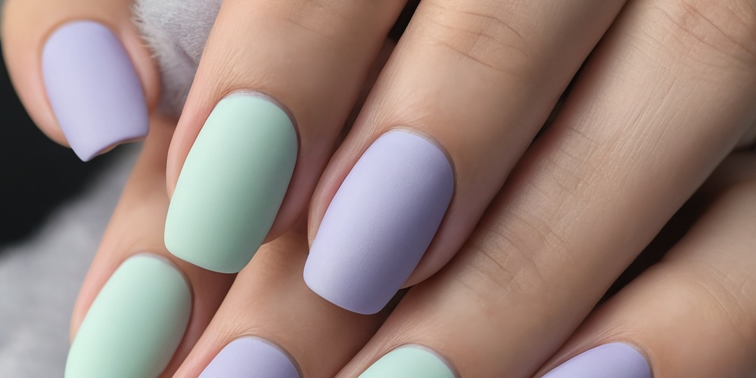 Тренды в дизайне ногтей использование матовой втирки