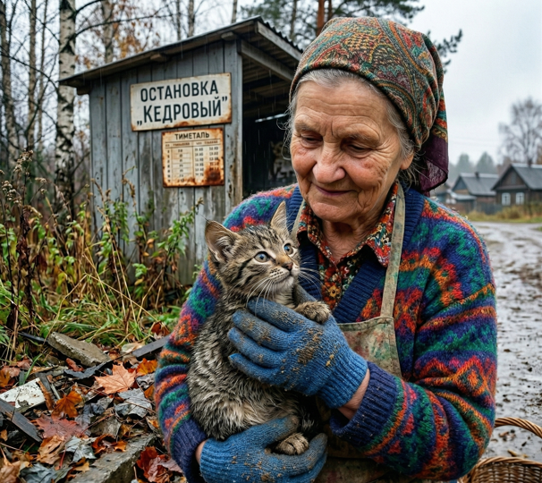 Пенсионерка пожалела замерзшего котенка, а спустя время этот странный зверь отплатил ей, обратив в бегство крепких мужчин