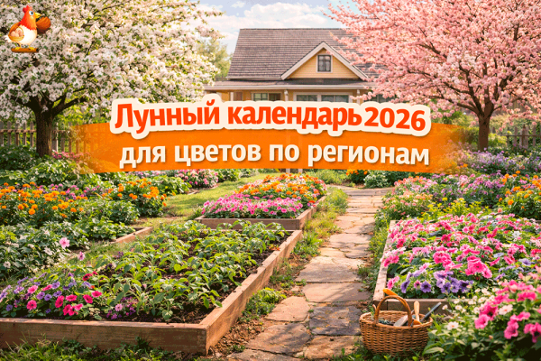 Лунный календарь 2026 для цветов по регионам 🌙🌸 рассада, уход, пикировка, высадка
