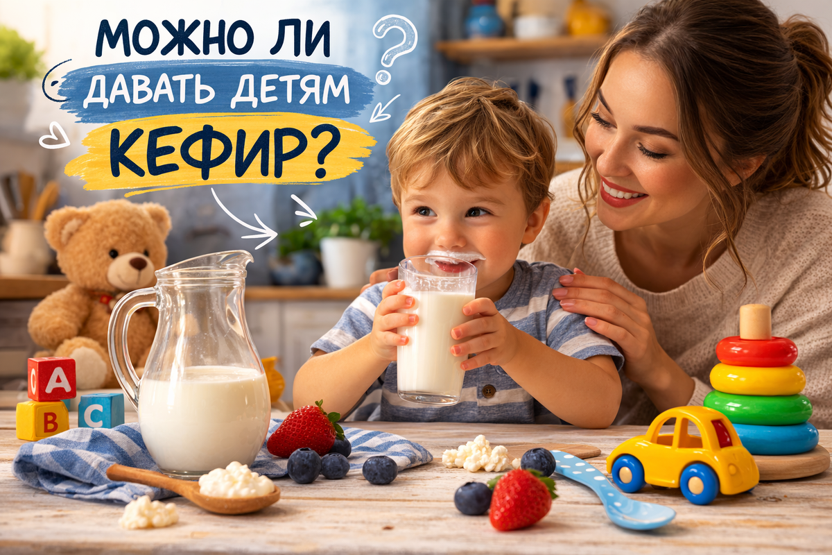 Можно ли давать детям кефир