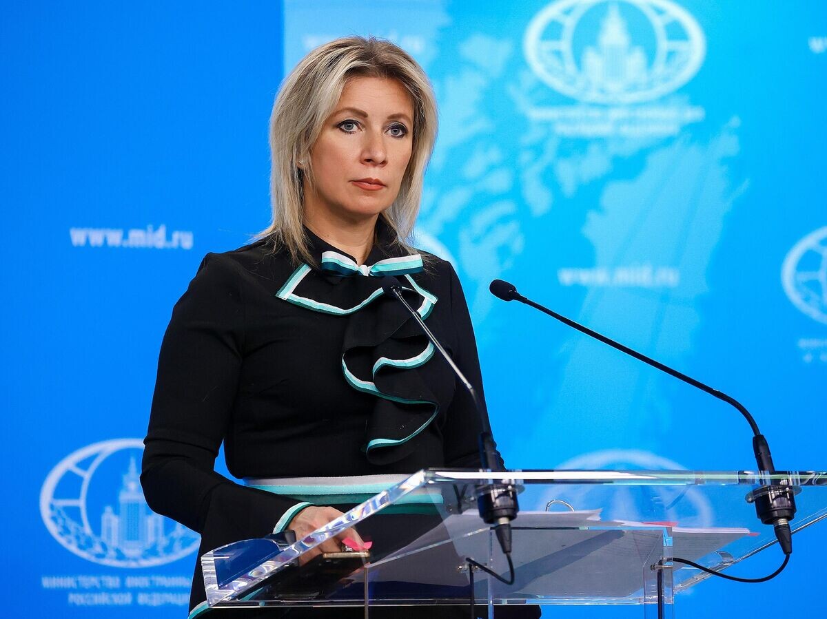    Официальный представитель Министерства иностранных дел России Мария Захарова во время брифинга | © РИА Новости / Пресс-служба МИД России