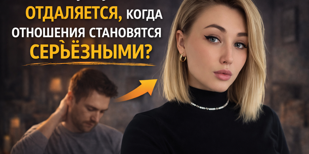 Почему мужчина отдаляется, когда отношения становятся серьёзными?