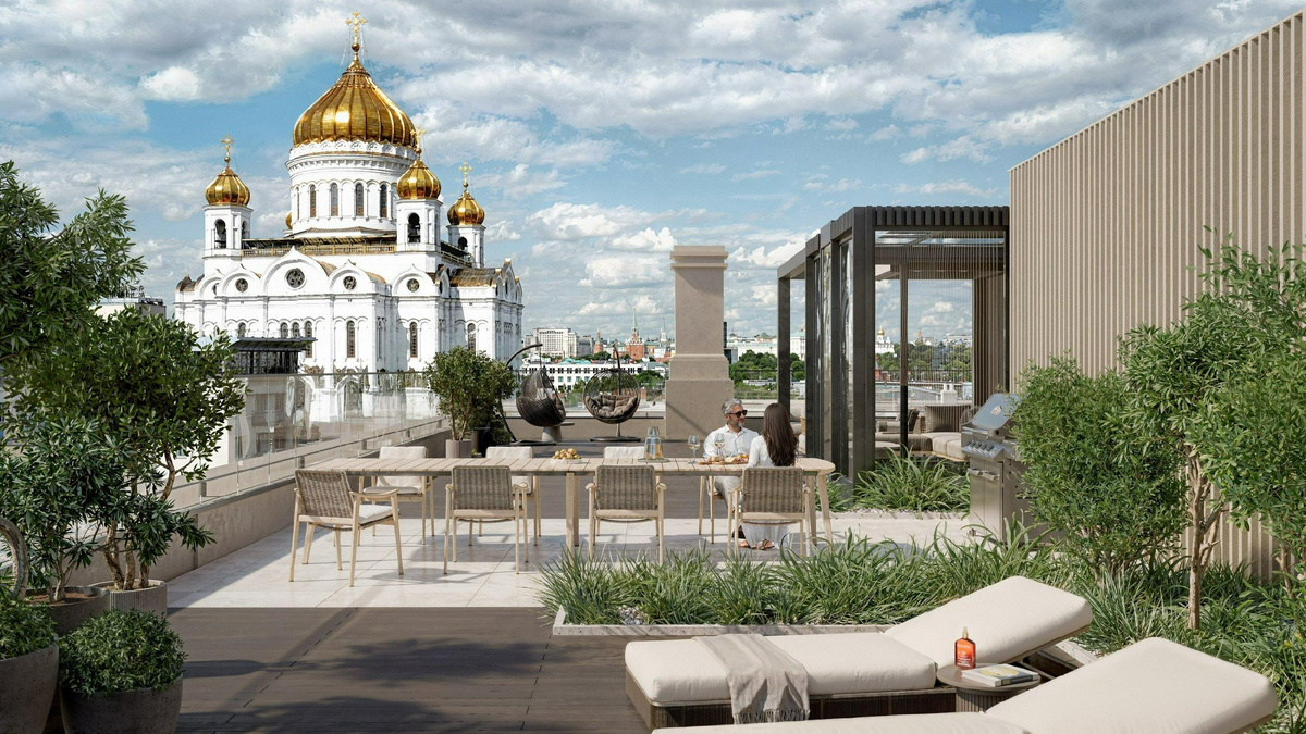 Один из домов Sminex в Хамовниках — «Обыденский №1» на Остоженке. В нём остались последние лоты, в том числе пентхаус, занимающий целый этаж