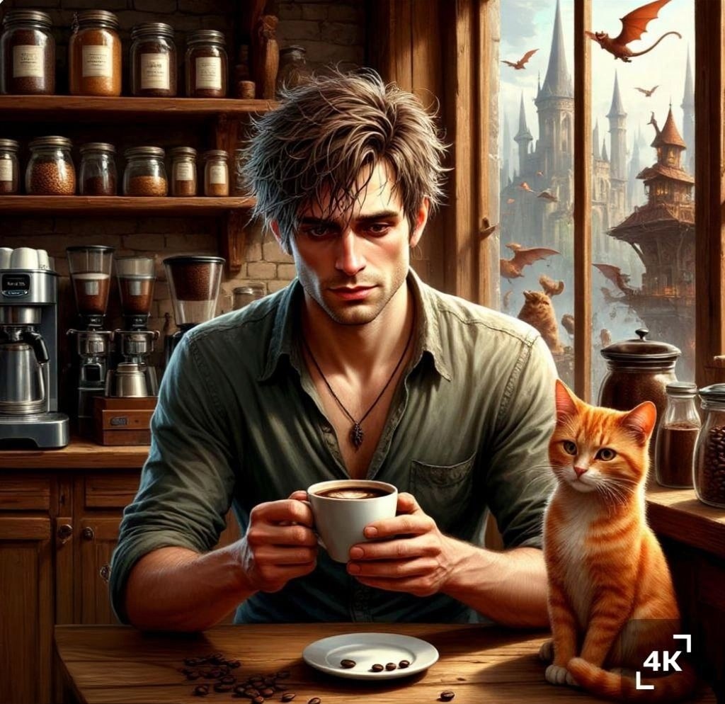 Арден в кофейне