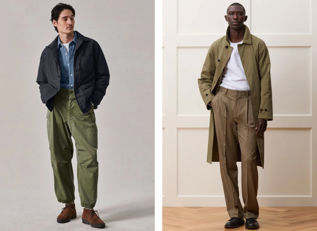 Модные мужские цвета на весну 2026: Оливковый