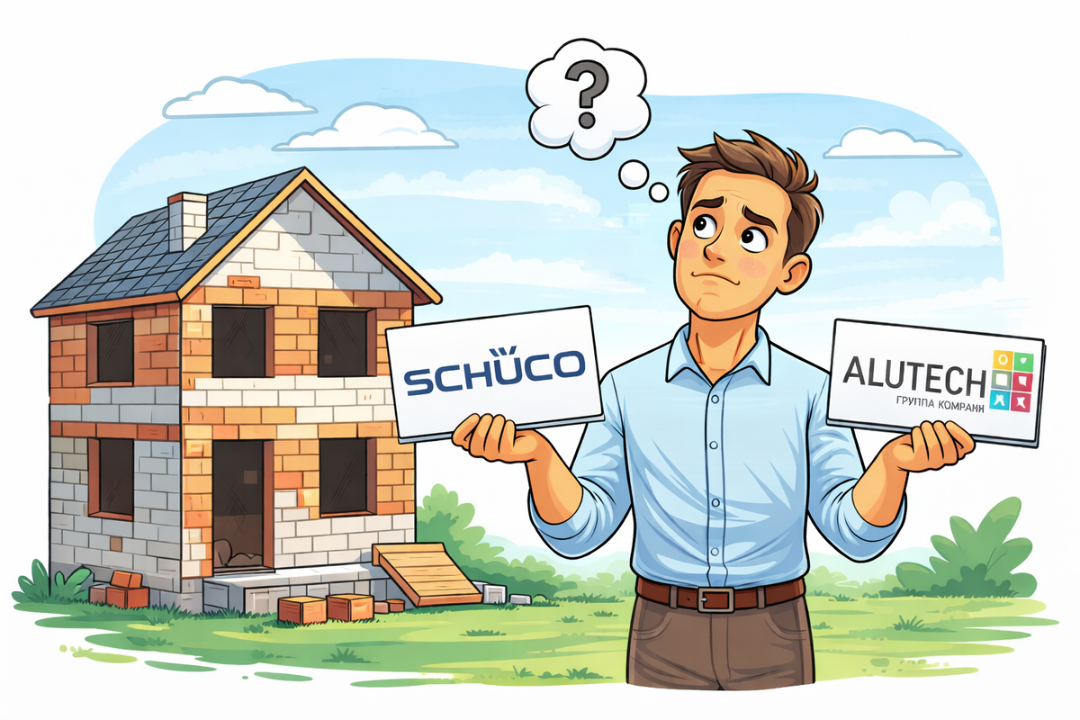 Сравнение алюминиевых окон Alutech и Schuco