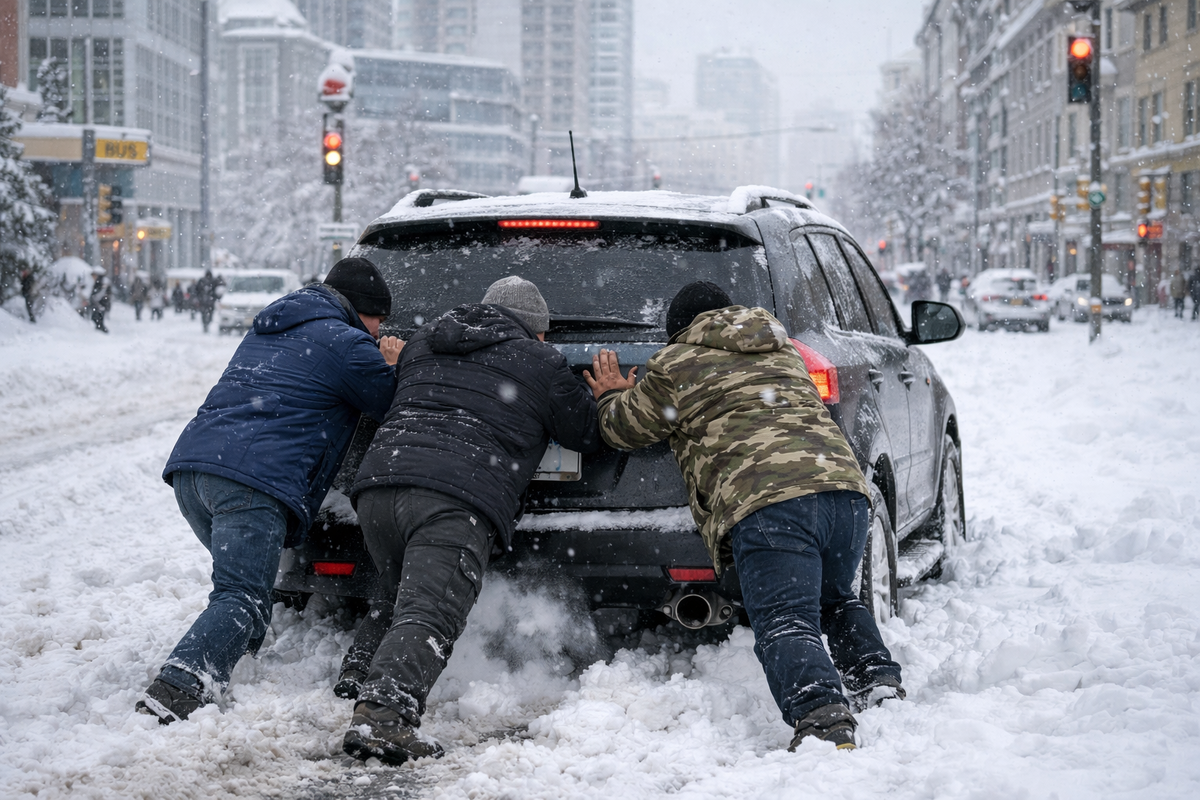 Помощь водителей. Раскачка автомобиля