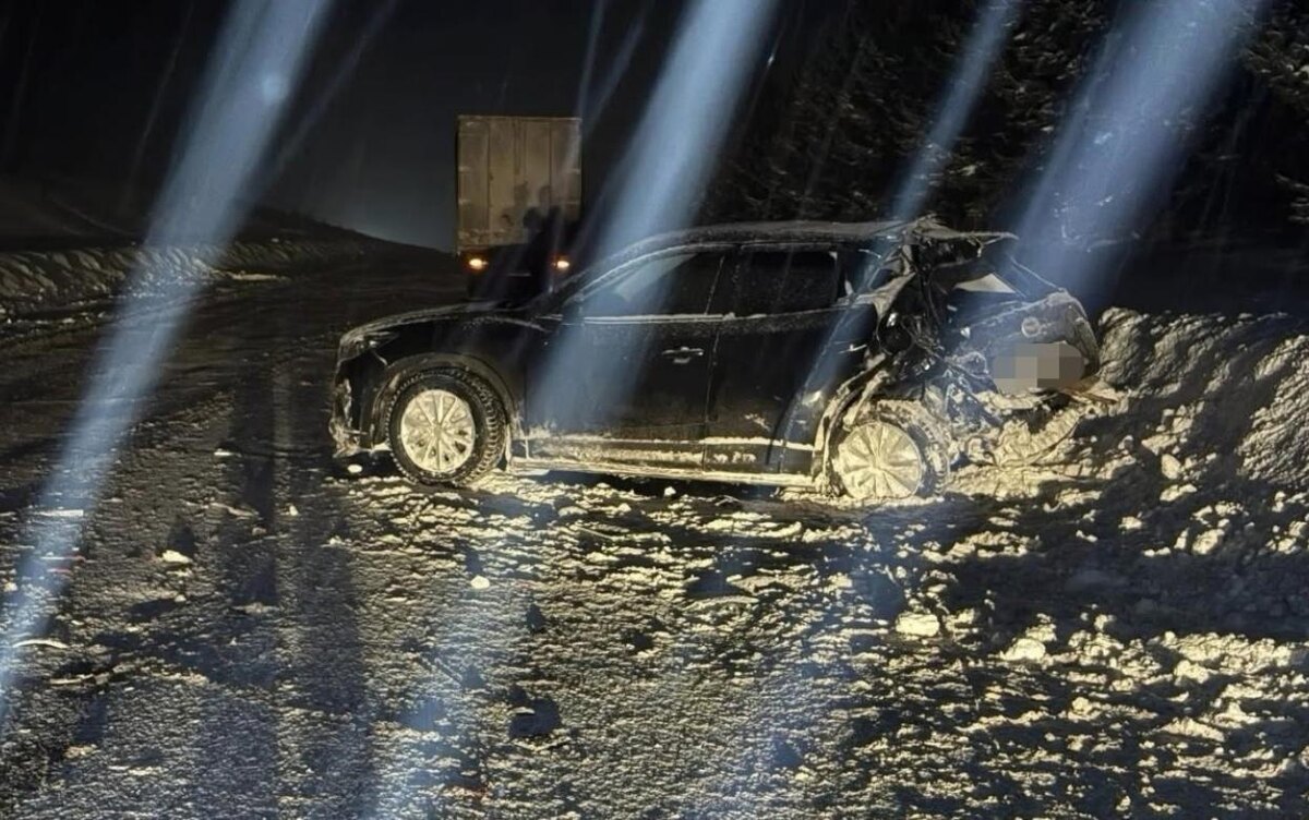    Водитель стоящей на трассе «Мазды» пострадал в ДТП под Ижевском