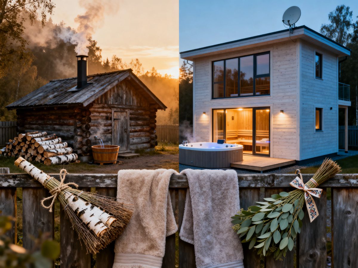 Где два веника рядом висят, там и двум соседям есть о чём поговорить 🧖‍♂️✨