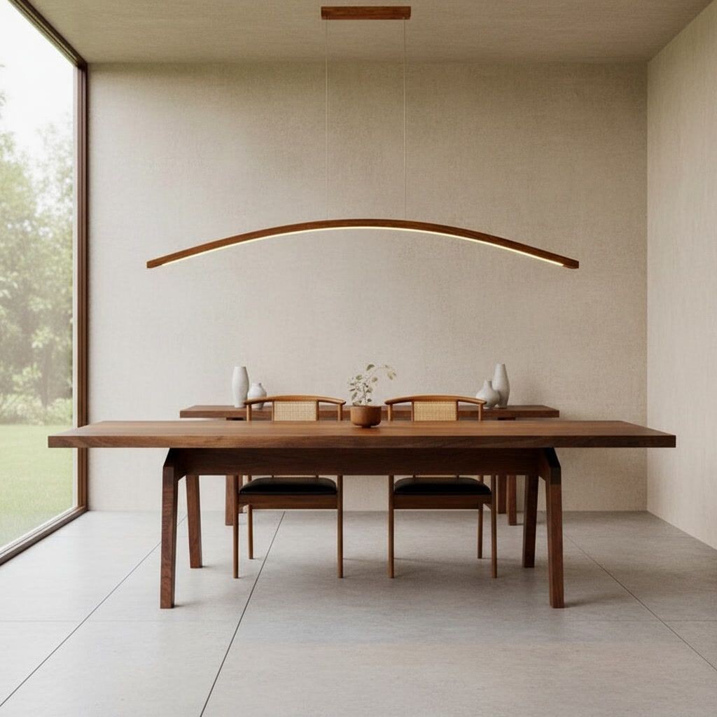 Подвесной светильник из дерева Лунарий