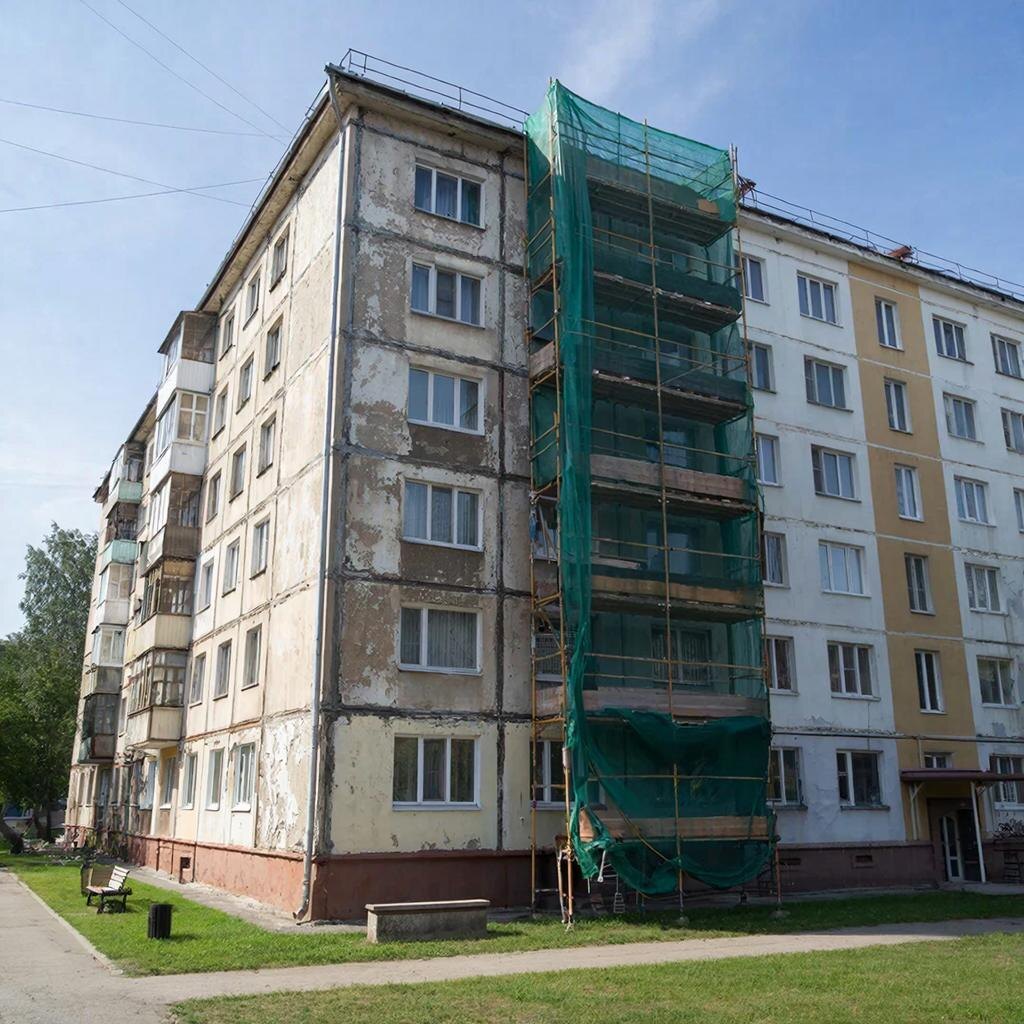 Ремонт фасада в многоквартирном доме