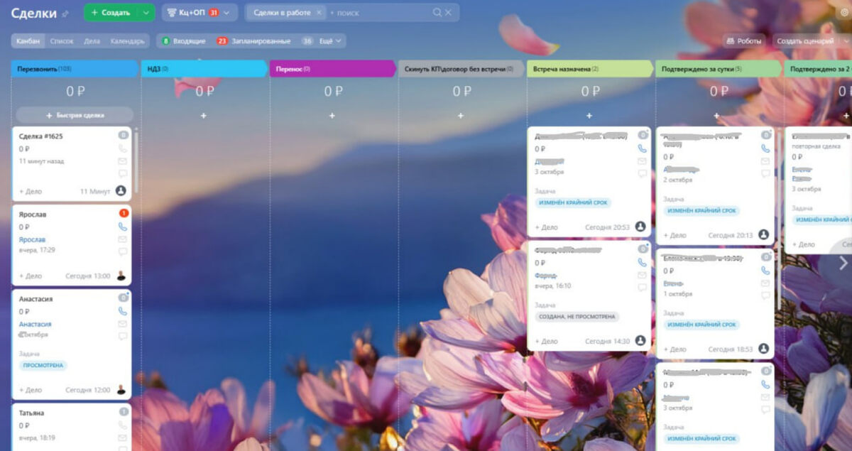 Так выглядит воронка, которую я собрал под риелторов