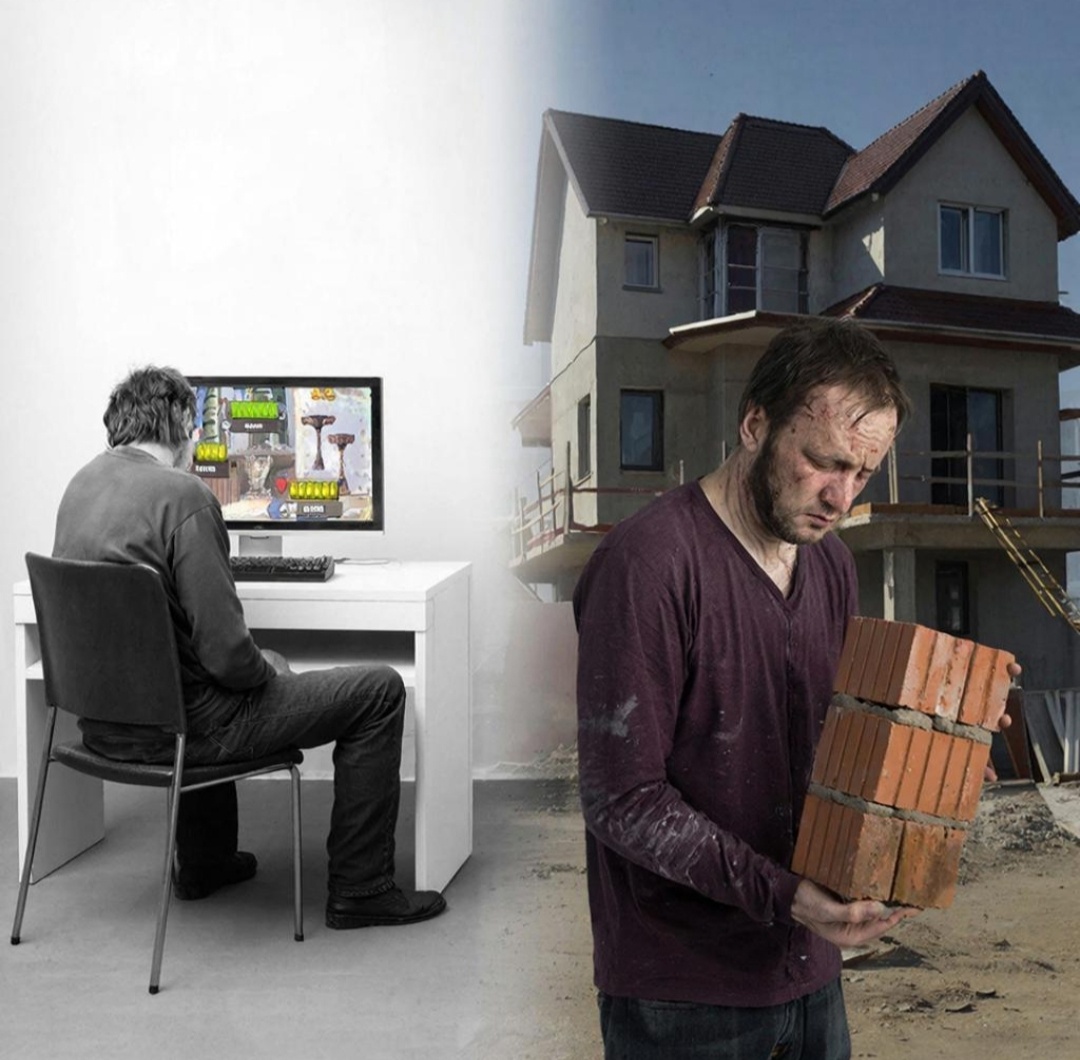 Можно строить дом. Можно - виртуальную империю. Которая исчезнет при выключении компьютера. 