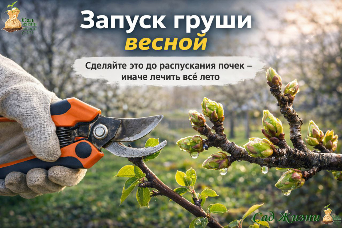Весенний запуск груши: что нужно сделать до распускания почек, чтобы не лечить её всё лето