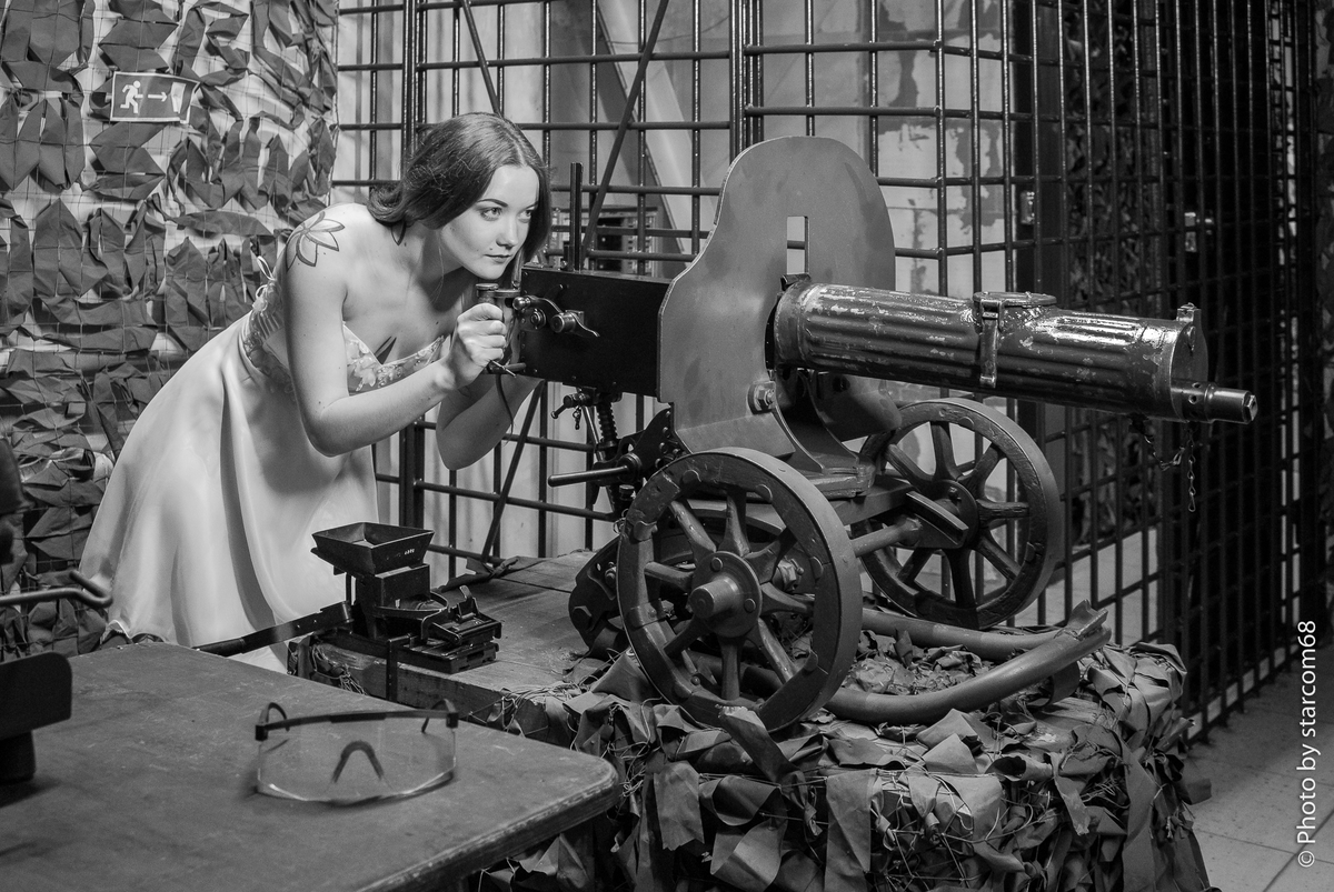 За пулеметом "Максим"