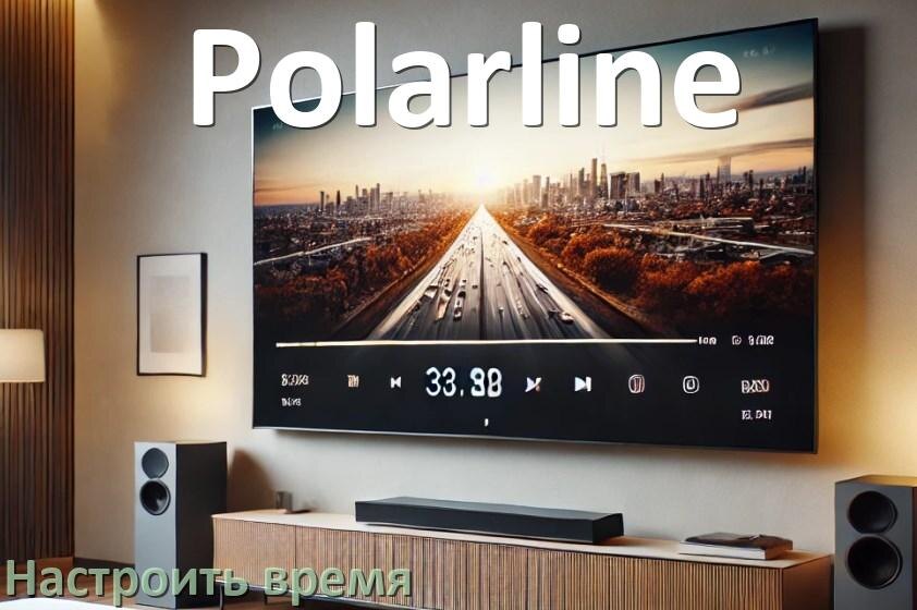 
Как настроить время в телевизоре Polarline и поставить часы