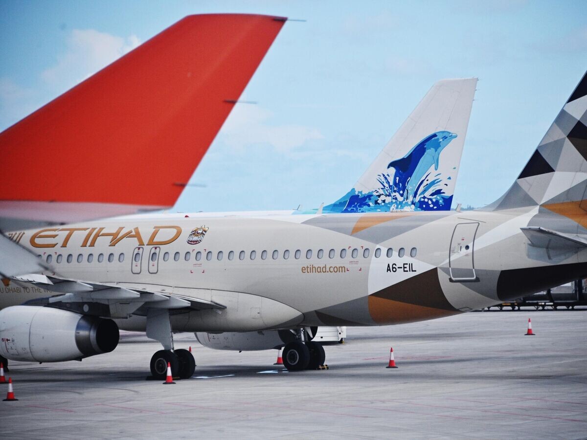    Самолет Airbus A320 авиакомпании Etihad Airways в аэропорту Мале | © РИА Новости / Наталья Селиверстова