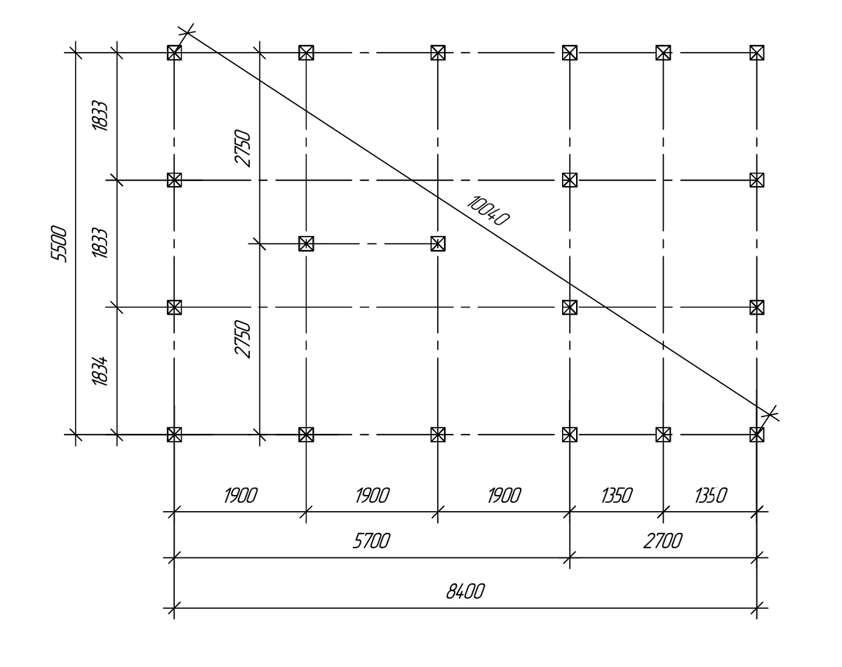 План свайного поля