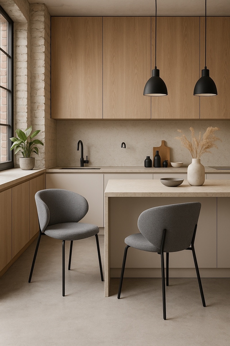 Квинн - дизайнерские стулья на металлическом каркасе, комплект 2 шт.