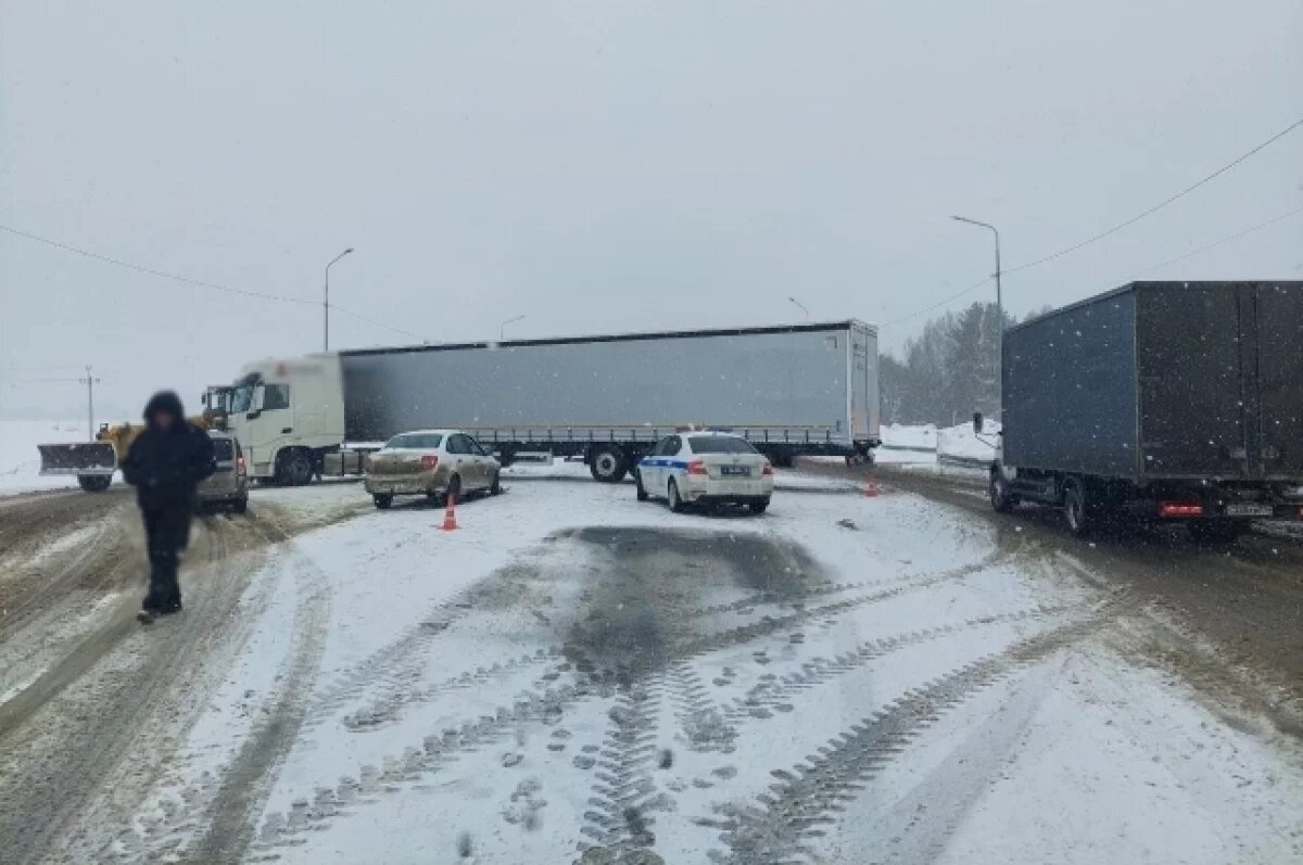   Младенец и двое взрослых пострадали в ДТП с фурой на дороге в Удмуртии