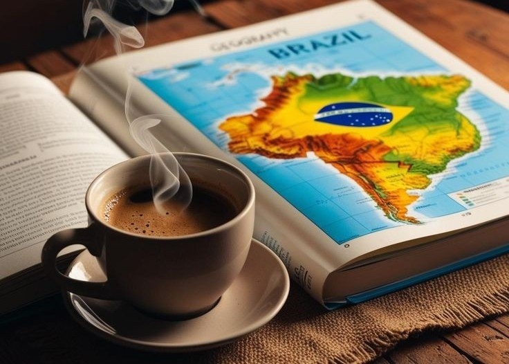 Фото из Pinterest География кофе на карте Бразилии