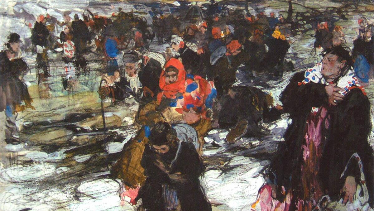     Николай Фешин. Беженцы. Эскиз. Сер. 1900-х   
undefined