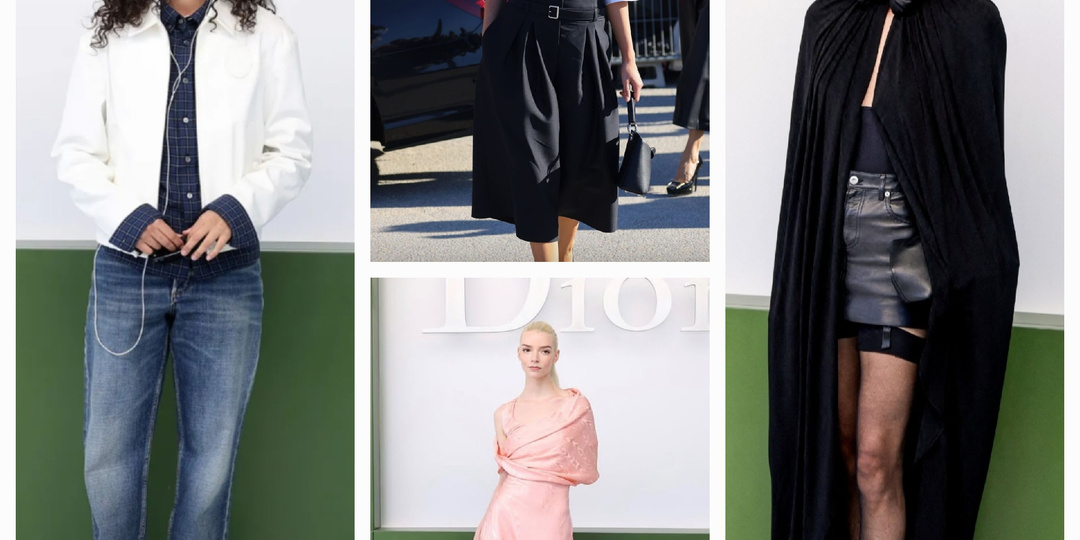 Шарлиз Терон, Дени Мун, Дева Кассель и Аня Тейлор-Джой на показе Dior Ready-to-Wear Fall-Winter 2026-27.