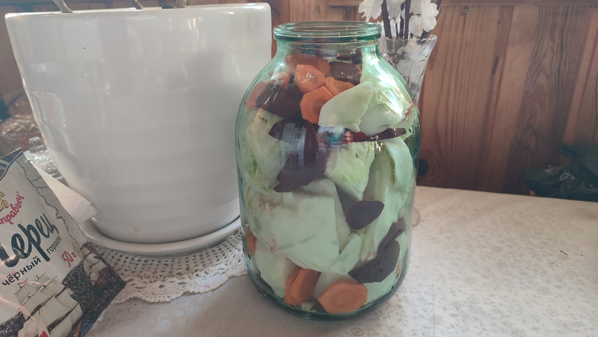 Готово к тому, чтобы залить это рассолом