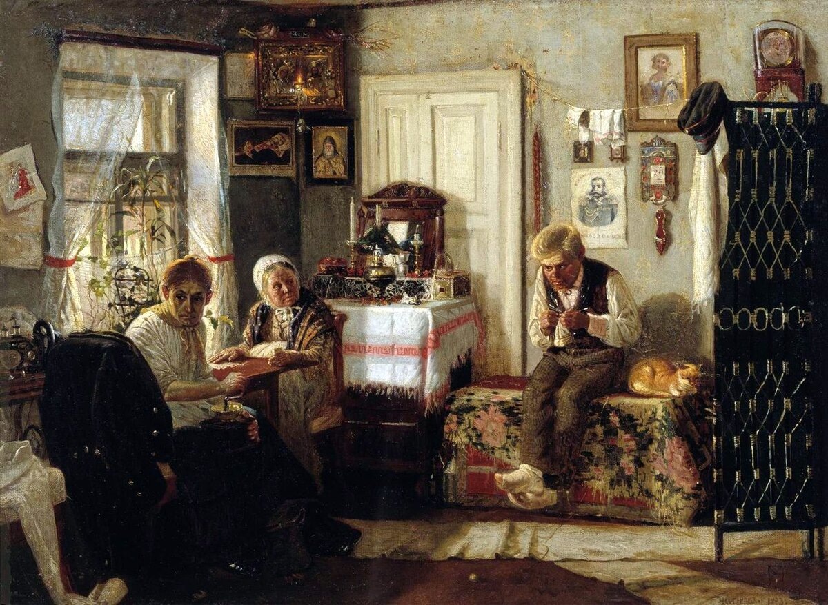     Михаил Нестеров. Домашний арест. 1883
