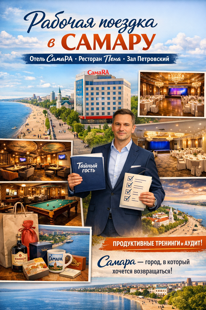 Услуга Тайный гость и тренинги для персонала в Самаре.