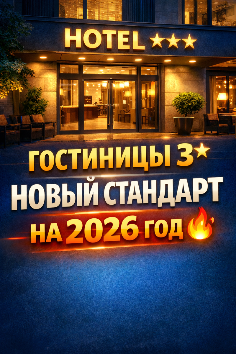 Классификация отеля 3 звезды.