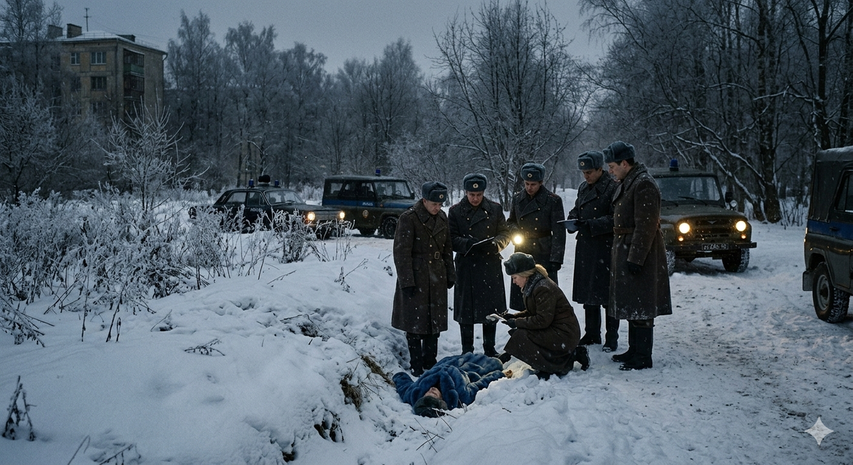 Убийство в СССР, следователи на месте преступления, советская милиция 80-е.