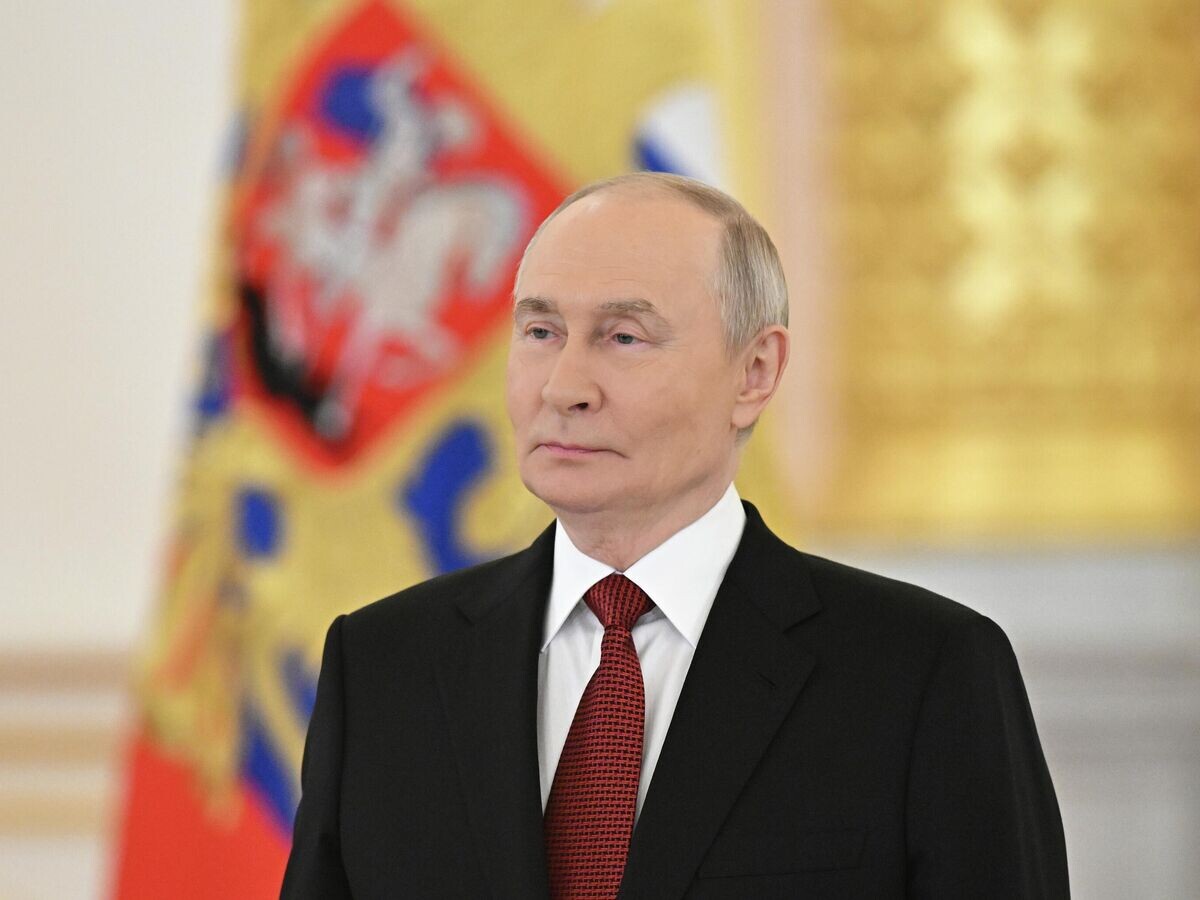    Президент РФ Владимир Путин на церемонии вручения верительных грамот чрезвычайными и полномочными послами иностранных государств | © РИА Новости / Сергей Бобылев