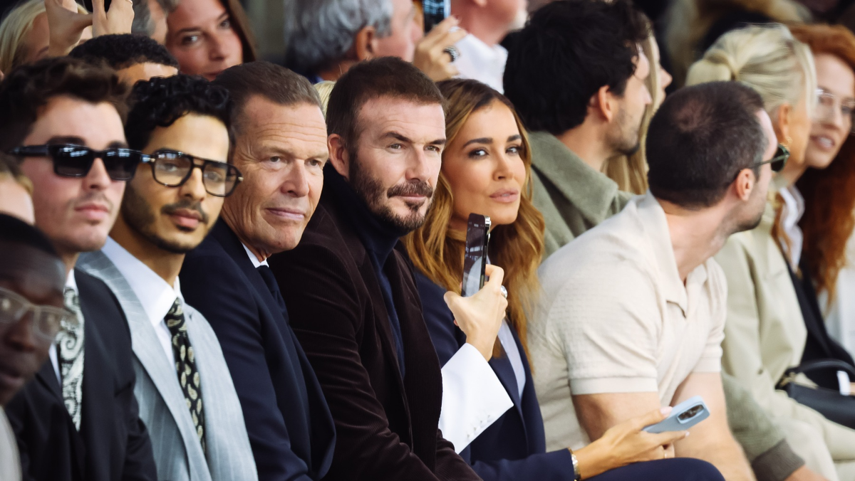 Дэвид Бекхэм на показе Boss (Фото Alessandro Bremec / ZUMA / TASS)