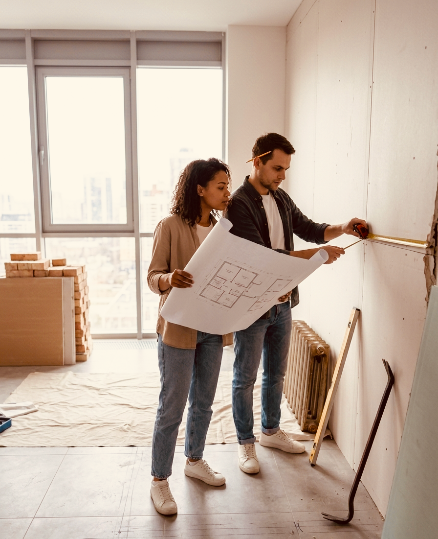 Перепланировка начинается с идеи и мысли расширения пространства