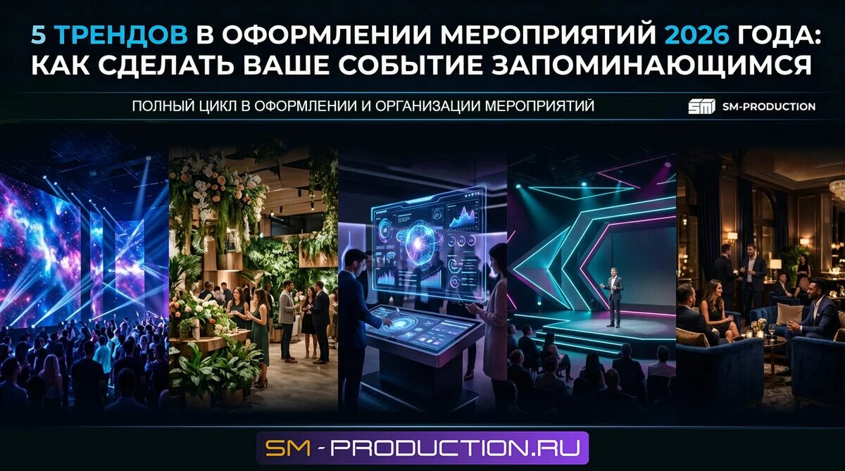 5 трендов оформления мероприяти