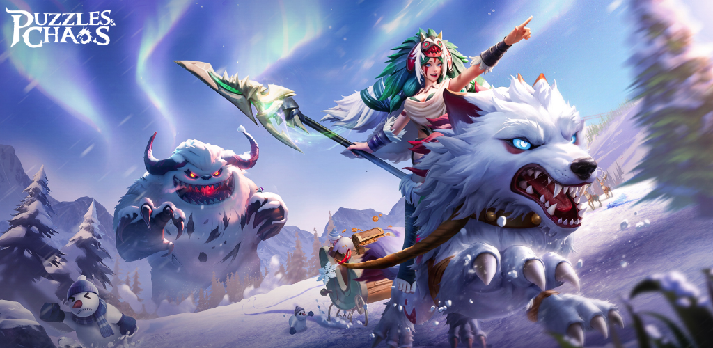 фэнтезийная стратегия «3 в ряд» Puzzles & Chaos: Frozen Castle