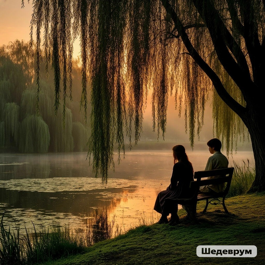 #стараядача #пруд #скамейка