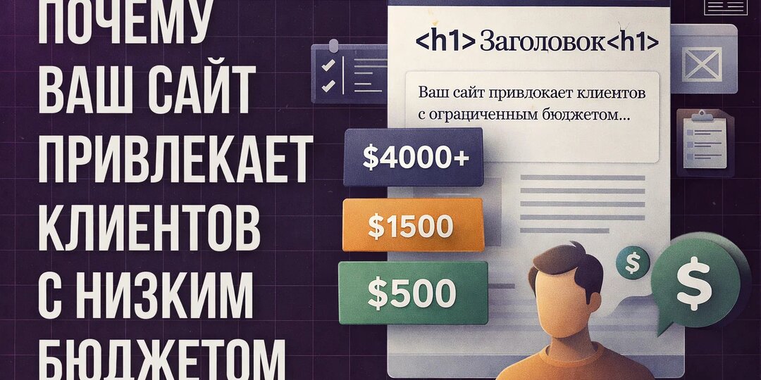 Почему ваш сайт привлекает клиентов с низким бюджетом
