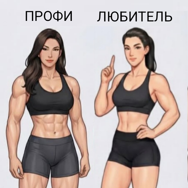 Внешние отличия профессионала от любителя. "Правила игры" вынуждают профессионала использовать фармакологическую поддержку. 