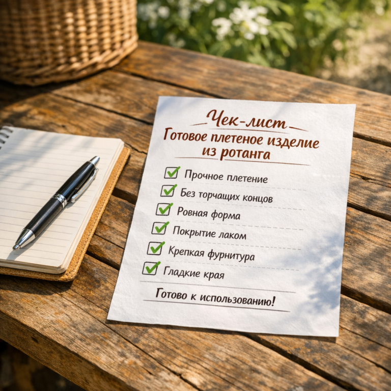    Финальная проверка качества плетения Loza