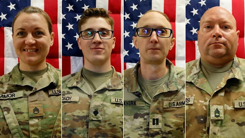      Пентагон показал фото четырех погибших солдат из шести. Среди них — одна женщина
